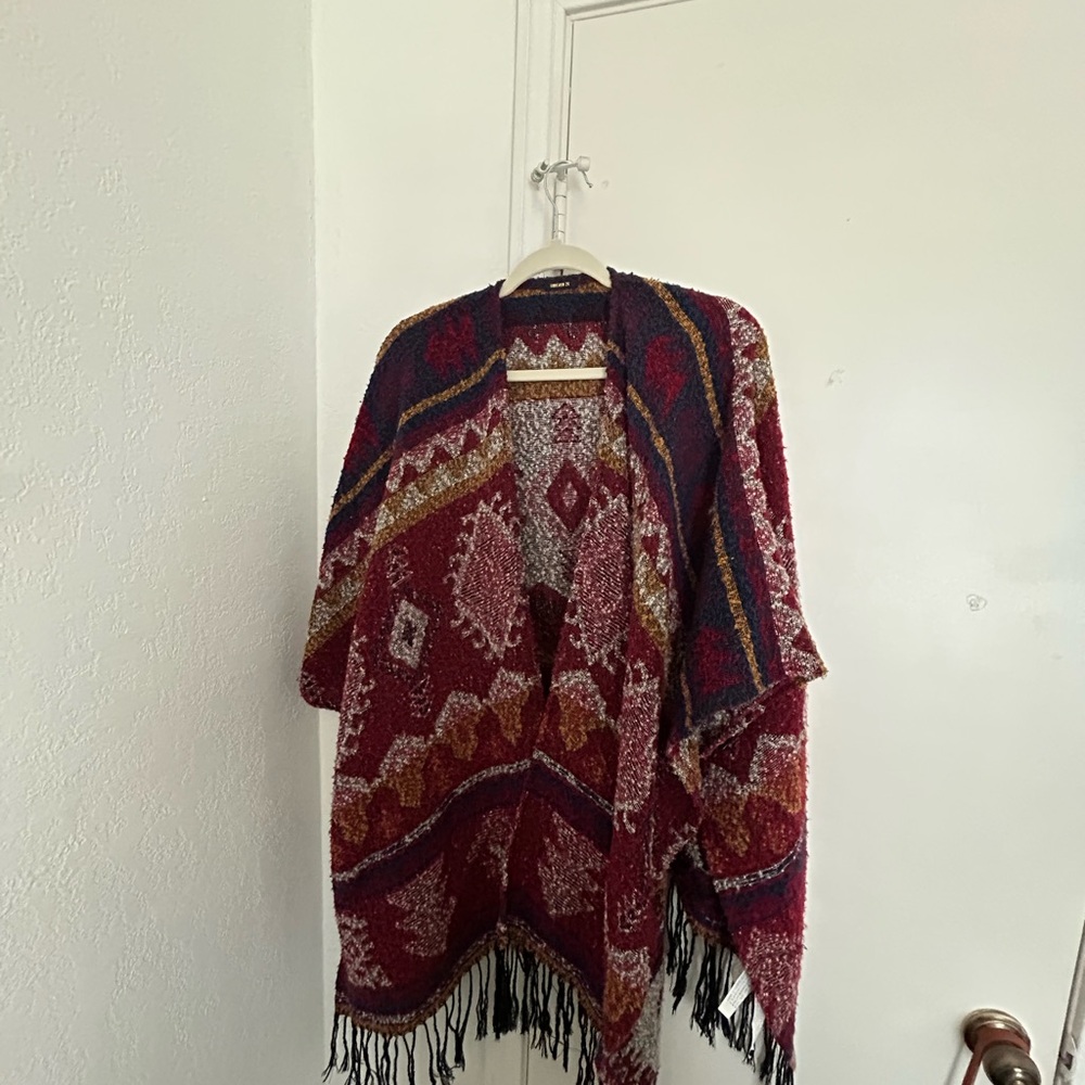Bohemian Fringe Poncho